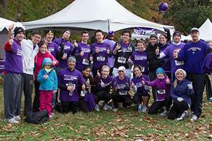 The Thomas Jefferson University Hospitals team at PurpleStride Philadelphia 2012. Dr. Yeo is in the second row at the far right; Dr. Brody is kneeling in the first row, where he is second from the left.