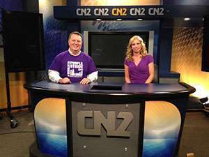 Mark Weber (Charlotte Media Relations Chair) interviews Shannon Gardner (Charlotte Volunteer Chair) on CN2 News in Rock Hill, S.C. about her mom’s cancer journey and volunteering for PurpleStride. 