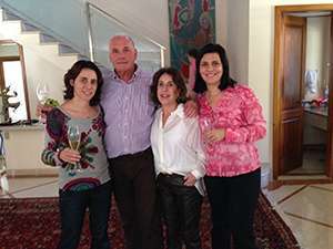 Dalmacia and her family in June 2015, a few weeks after surgery. From left to right: Rita, Veridiana’s sister, Luiz, her father, Dalmacia and Veridiana.