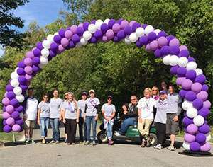 Doug and the PurpleRideStride planning committee celebrate after a successful 2015 event!