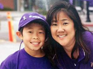 Julia Tominaga with her son, Brennan.