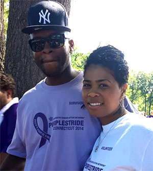 Billie and Terry Wage Hope at PurpleStride Connecticut 2014.