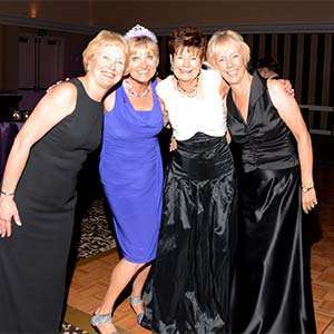 Four of the 10 friends who organized the “Celebration of Hope” gala in Seattle for 10 years (from left to right): Jan Rosenlund, Maija Eerkes, Marie Gunn and Ann Mix.
