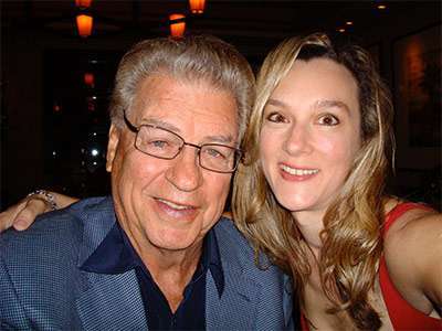 Cydney Daly with her hero and inspiration - her dad, Chuck Daly.
