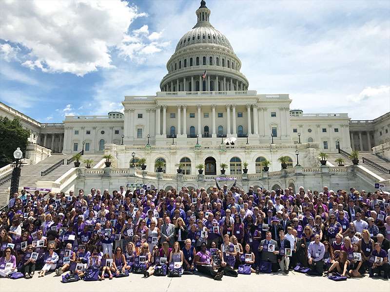 Over 650 supporters from all 50 states gather on the U.S. Capitol steps for National Pancreatic Cancer Advocacy Day