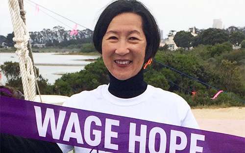 Cathy Quon, top PurpleStride fundraiser