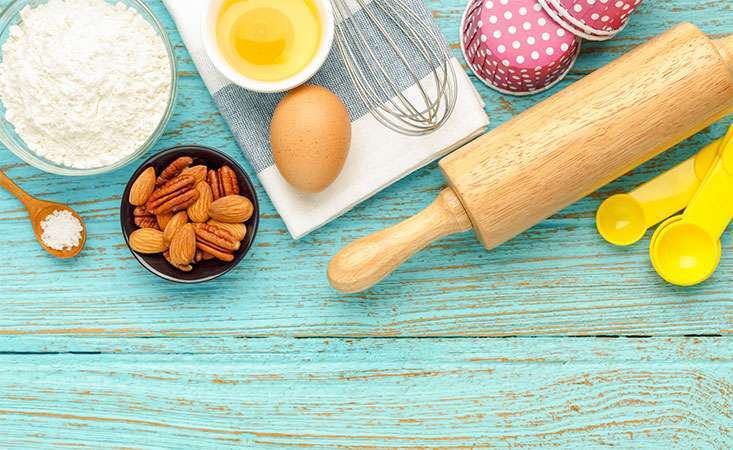 Basic ingredients to begin a summer dessert