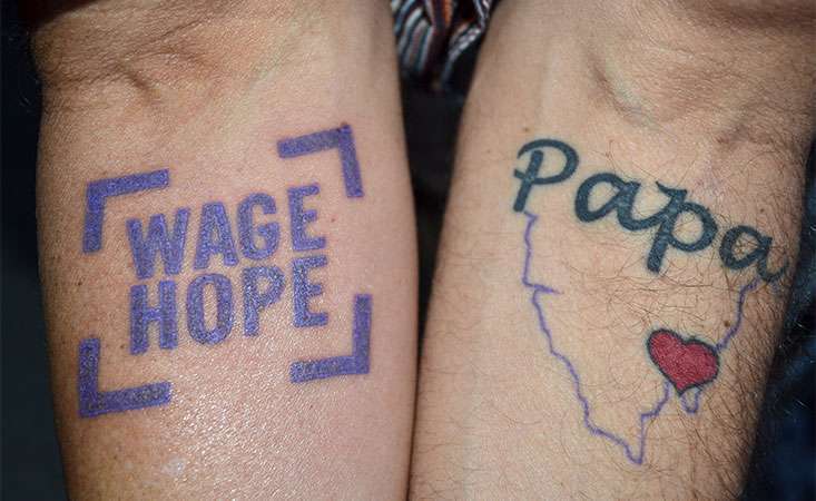 Pancreatic Cancer Survivor-Volunteer Conveys His Journey with Tattoos –  Pancreatic Cancer Action Network