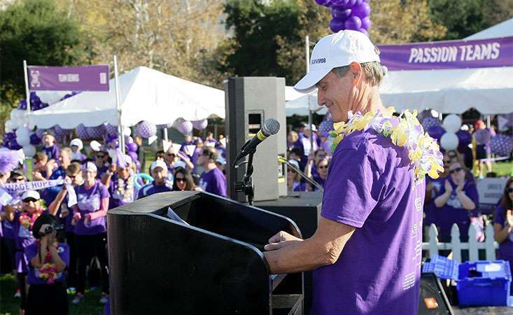 A pancreatic cancer survivor speaks to patients and their loved ones