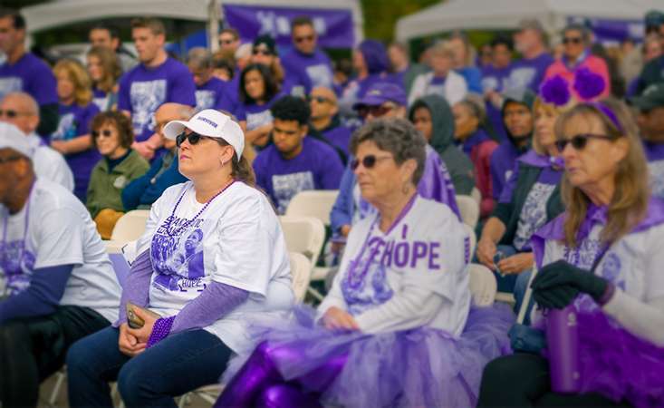 17-year pancreatic cancer survivor at PurpleStride 5K walk