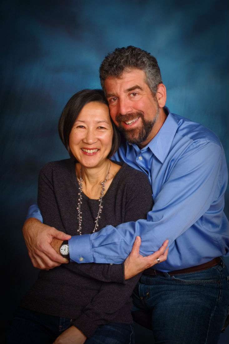 Long-term survivor and her husband