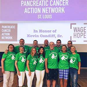 “Fighting Irish” pancreatic cancer walk team in St. Louis