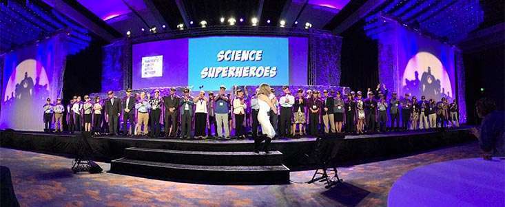 Leading pancreatic cancer researchers and clinicians appear on stage at annual PanCAN conference
