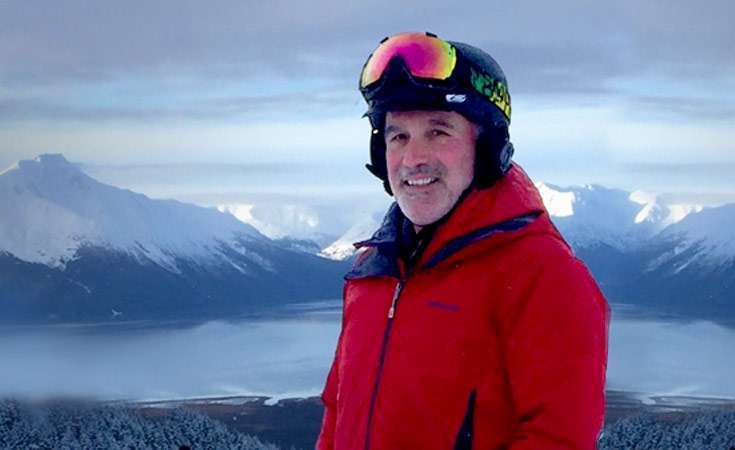 14-year pancreatic cancer survivor on skis
