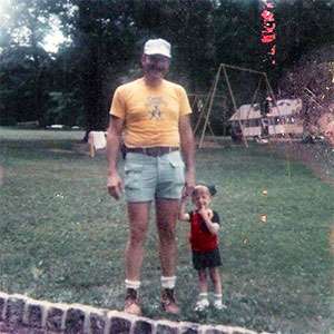 PanCAN volunteer and his father, who died of pancreatic cancer in 2002.