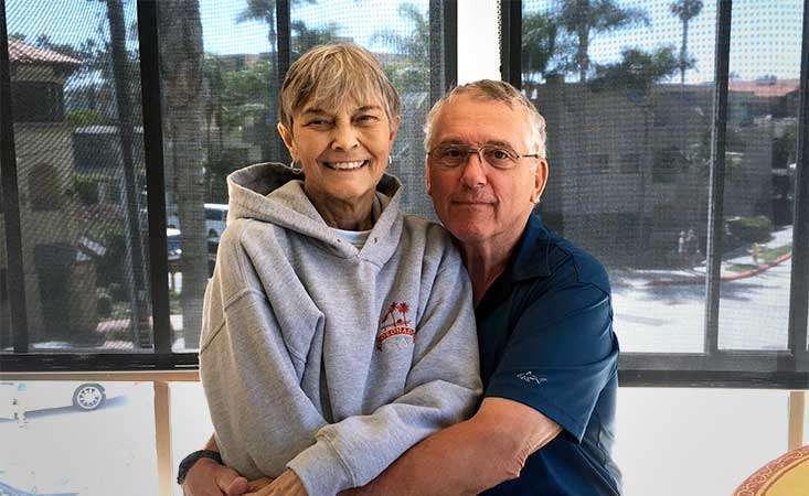 John and Marlene Vedock together at home in Arizona.