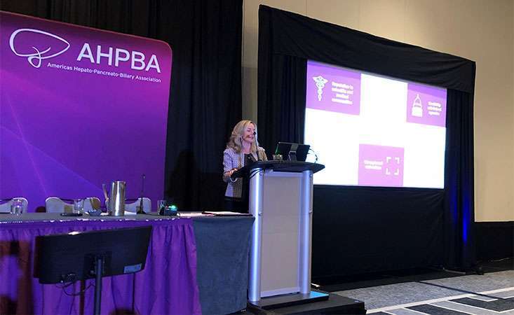 PanCAN President & CEO gives the presidential invited lecture at the AHPBA Annual Meeting