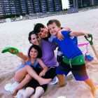Pancreatic cancer survivor enjoys time with her three children