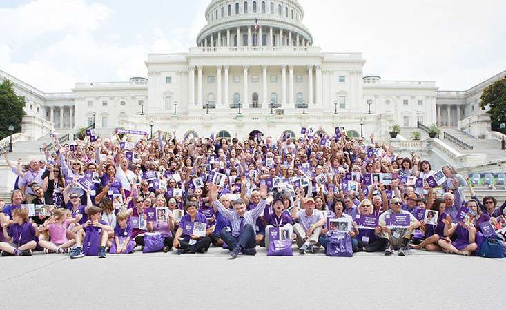 Over 100 volunteers outside Capitol building for National Pancreatic Cancer Advocacy Day 2018