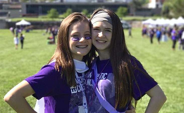 Teens at PurpleStride