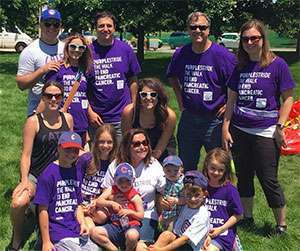 The growing family of a 12-year pancreatic cancer survivor and mother at Chicago 5K fundraiser