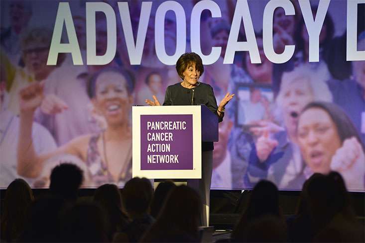 U.S. Congresswoman Anna Eshoo (D-CA) delivers send-off remarks to the 650 registered Advocacy Day participants.