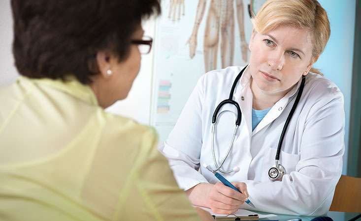 Patient asks her doctor questions about pancreatic cancer treatment