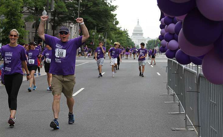 PurpleStride Washington, D.C., was the Pancreatic Cancer Action Network’s first $1 million fundraiser walk