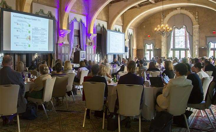 Pancreatic cancer experts at PanCAN scientific conference listen to a research presentation