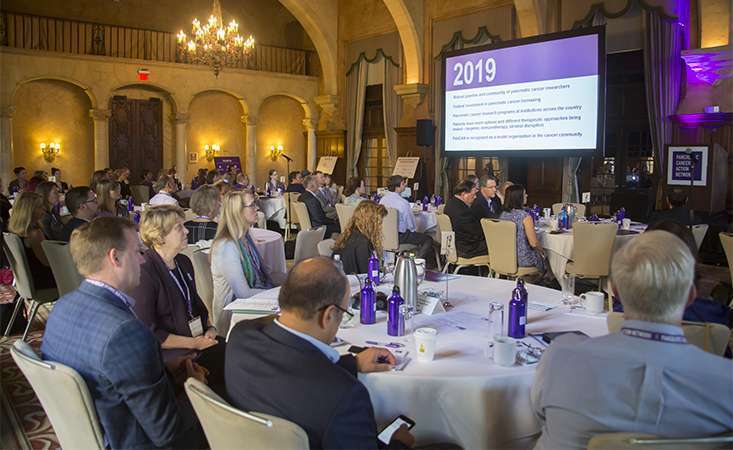 Large group of pancreatic cancer researchers and clinicians learn about updates in the field