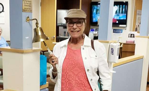 Stage 4 pancreatic cancer survivor rings bell after last chemotherapy treatment