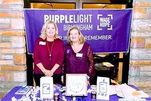 PanCAN volunteers at an event honoring those affected by pancreatic cancer