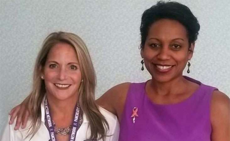Pancreatic cancer survivors who lead PanCAN volunteers in Atlanta