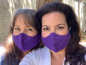 Mother and daughter duo and volunteers sew and distribute masks to help protect pancreatic cancer patients during coronavirus (COVID-19) pandemic