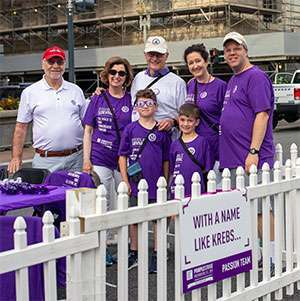 Pancreatic cancer survivor with his team at PanCAN's 5K walk in Washington, D.C.