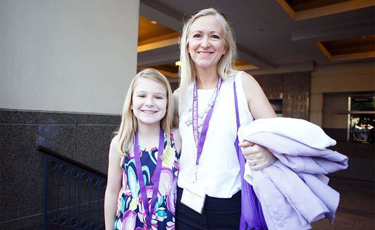 PanCAN youth advocate and mother in Washington, D.C. for PanCAN’s annual advocacy event