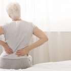Woman with pancreatic cancer has back pain caused by her tumor