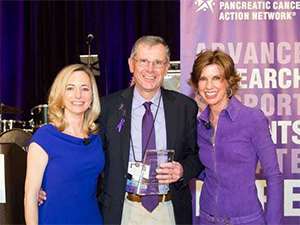Maurice with PanCAN President and CEO, Julie Fleshman, and then-Board Chair, Laurie MacCaskill