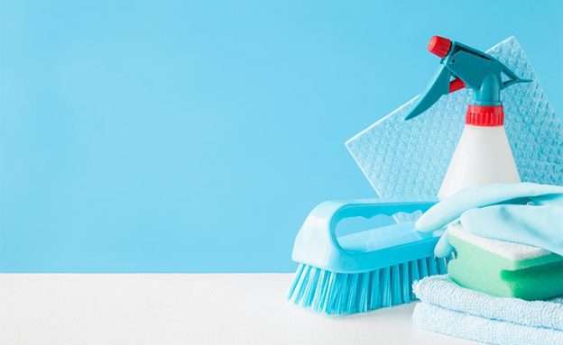 Cleaning supplies, helpful hints useful for coronavirus, general housekeeping