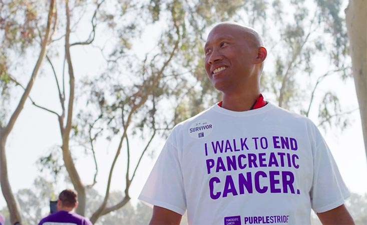 Pancreatic cancer survivor walks to end pancreatic cancer at PanCAN’s PurpleStride
