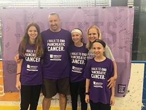 The Schiffmacher family at PanCAN PurpleStride
