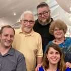 Pancreatic cancer survivor and doctor Elliott Schulman and family