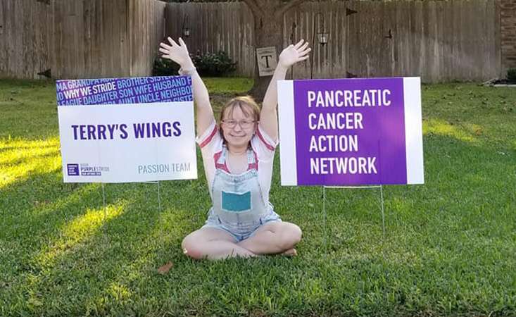 Jenna Trigilio raises funds for PanCAN PurpleStride walk