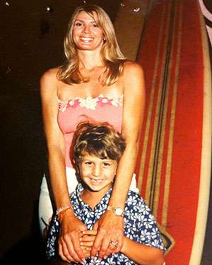 Ross with his mom Robin