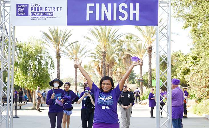 Actor and writer Mindy Kaling at PanCAN PurpleStride walk for pancreatic cancer