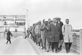 In 1965, John Lewis marched on the Edmund Pettus Bridge in Selma, Alabama.