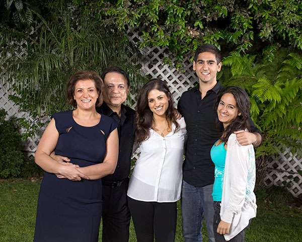 Author Alex Banayan and family. His dad died of pancreatic cancer. Photo credit: Gregg Segal