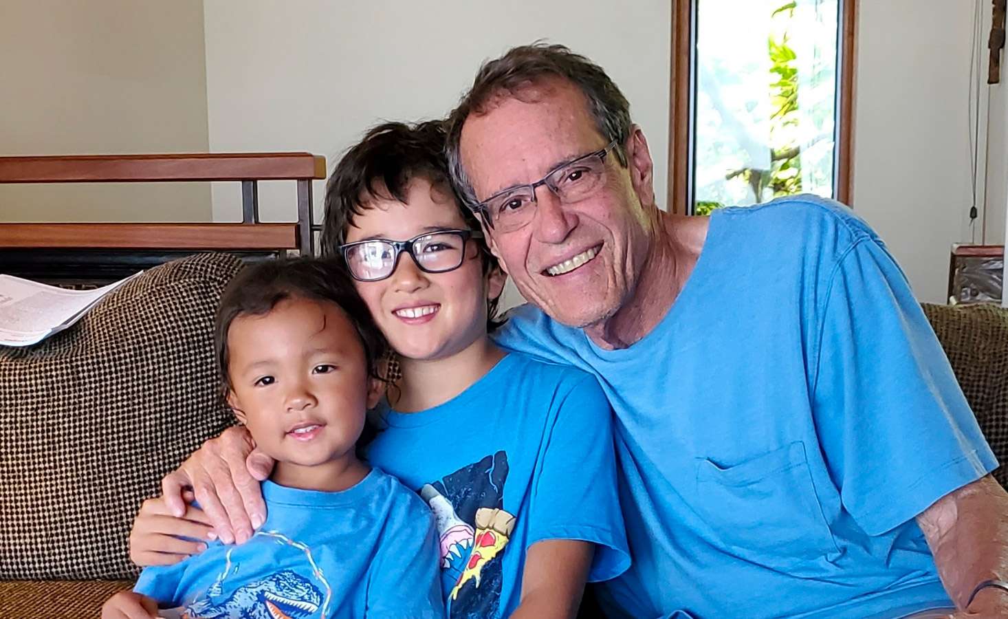 Pancreatic cancer survivor Steve Bothwell and his grandson