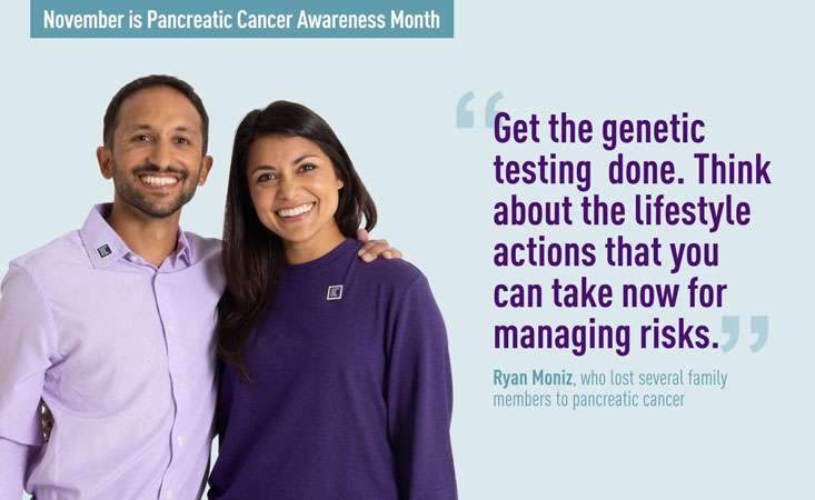 Ryan and Lauren Moniz raise awareness of pancreatic cancer after losing their father to the disease.