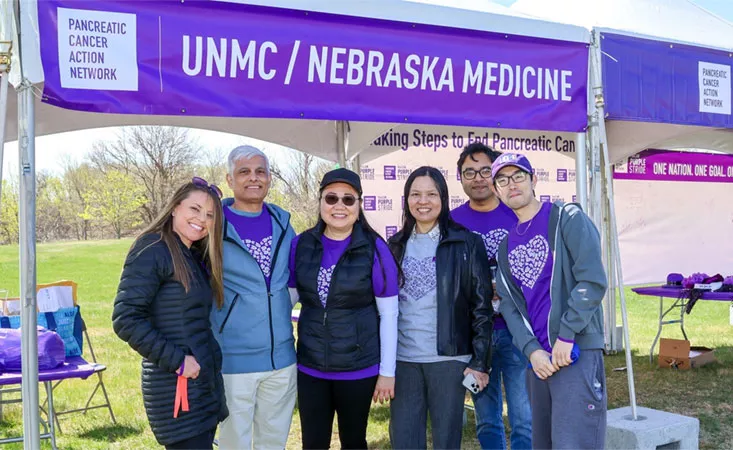UNMC and Nebraska Medicine team at PanCAN PurpleStride